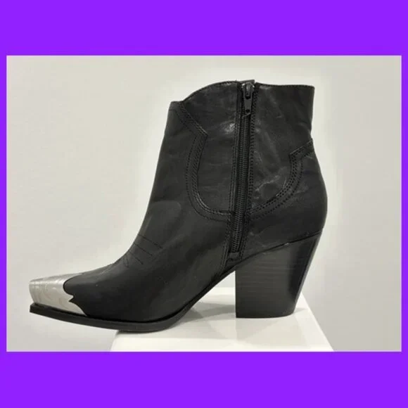 Gianni Bini ON TOUR Western Cowboy Metal Toe Booties (NEW) - Picture 3 of 8